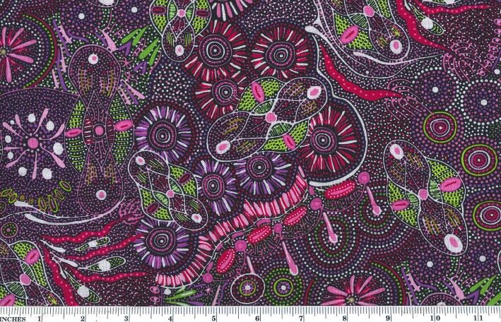 Bush Tucker after rain in NT purple by Mariyne Doolan