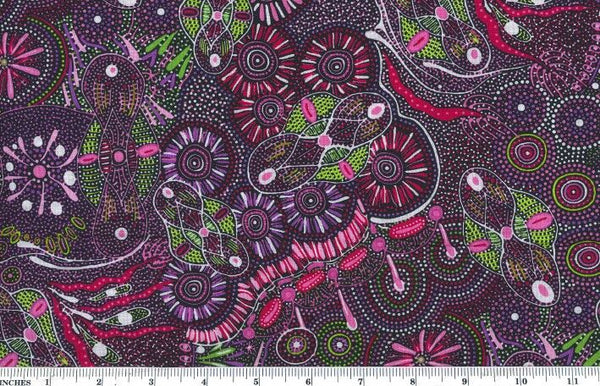 Bush Tucker after rain in NT purple by Mariyne Doolan