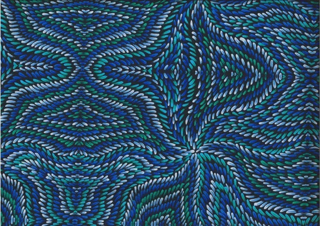 Honey Flowers blue by Tanya Price