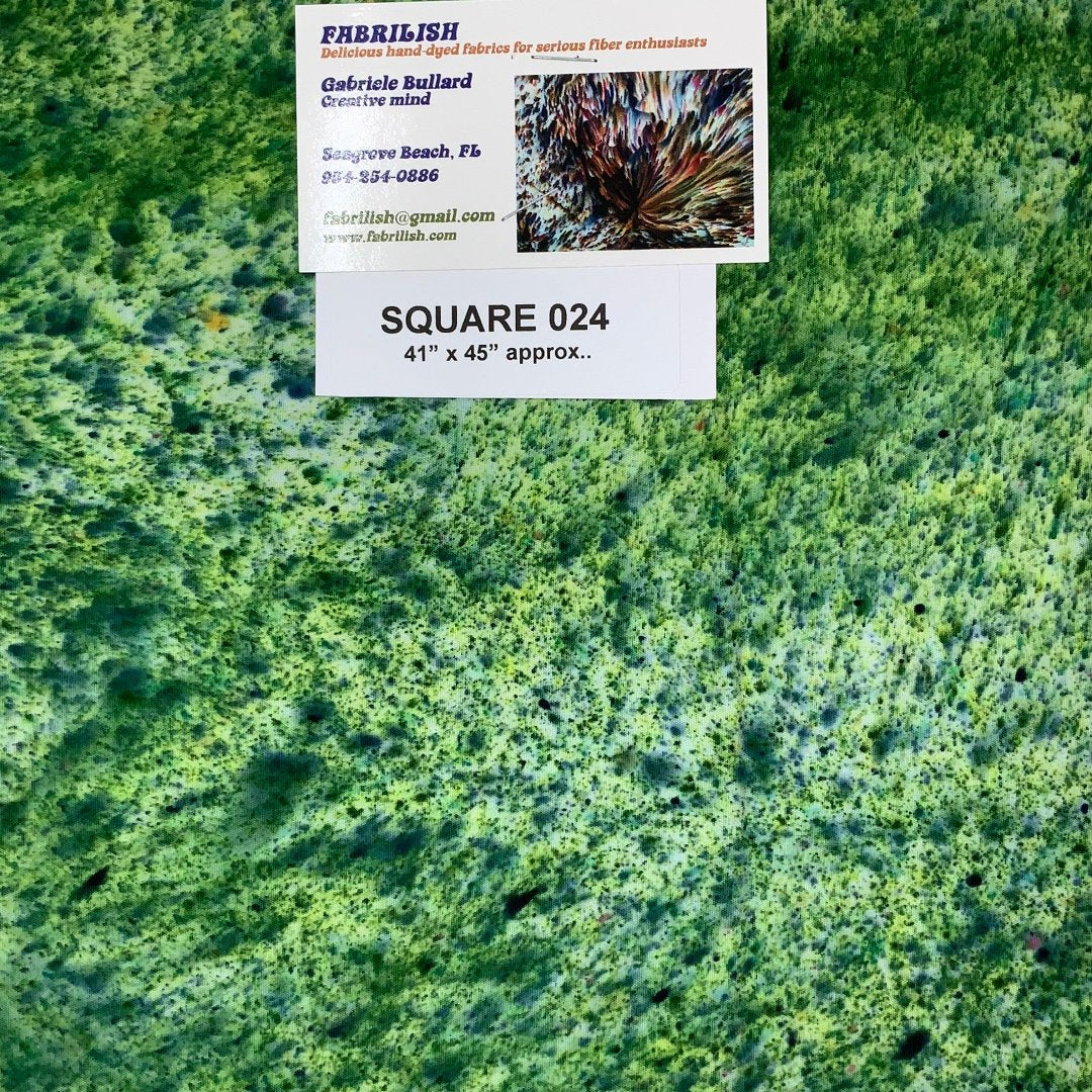 Hand Dyed 100 % cotton fabric square 024