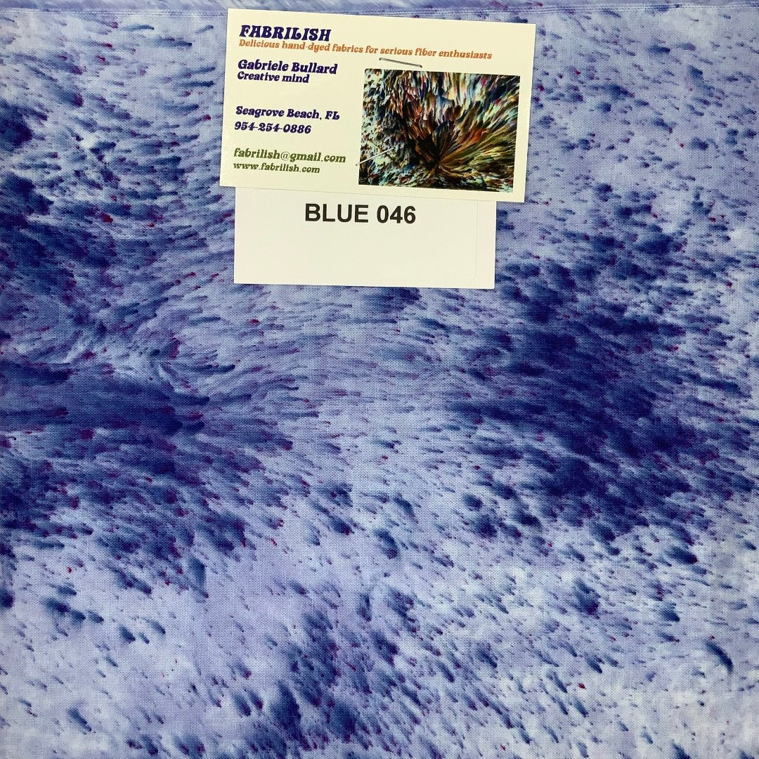 Splatter Dyed 100 % cotton fabric blue 046
