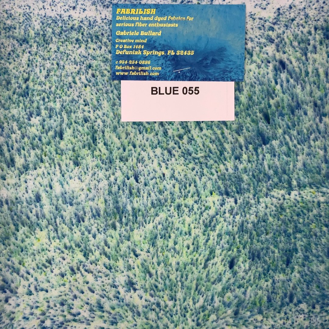 Splatter Dyed 100 % cotton fabric blue 055