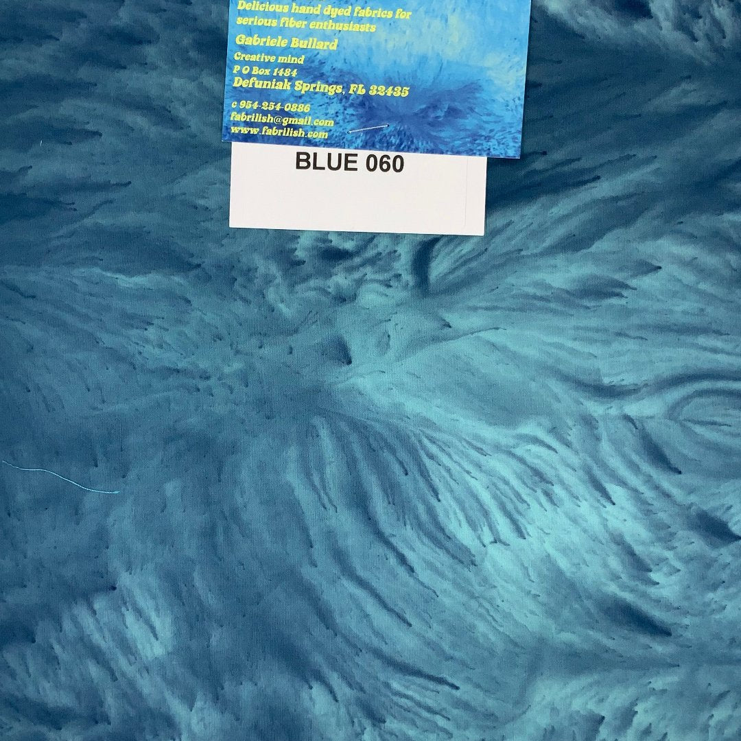 Splatter Dyed 100 % cotton fabric blue 060