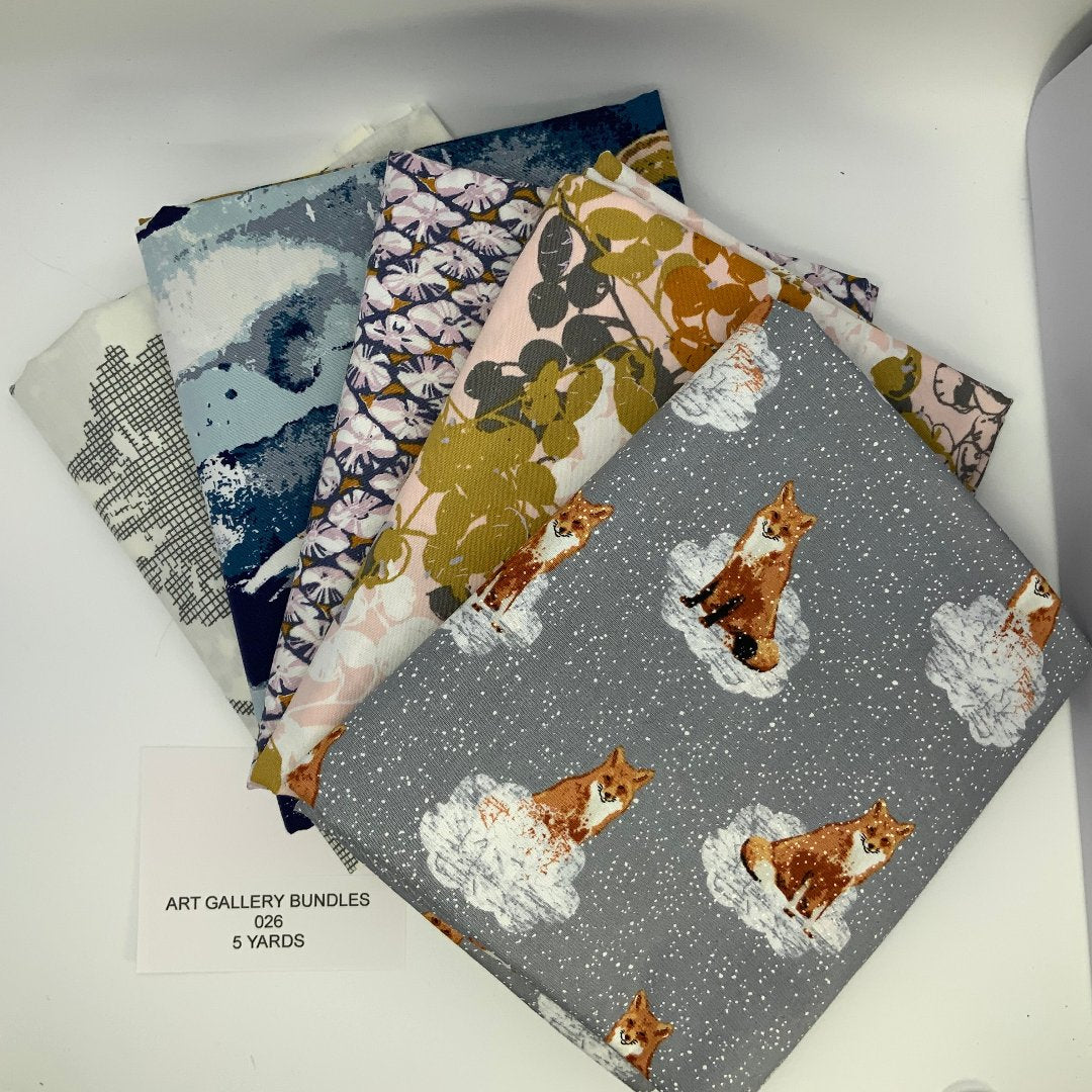 Art Gallery 5 yard bundle 026- 100% fine cotton
