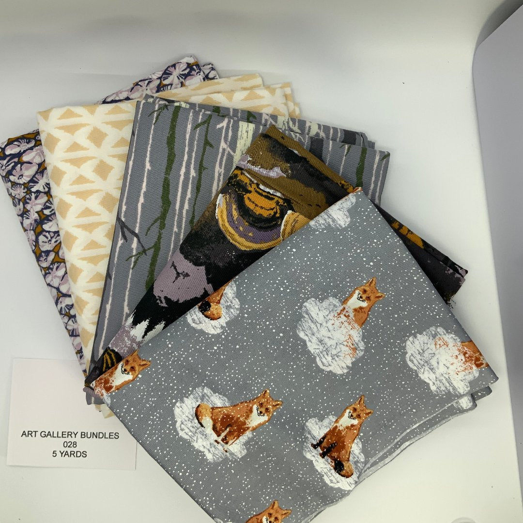 Art Gallery 5 yard bundle 028- 100% fine cotton