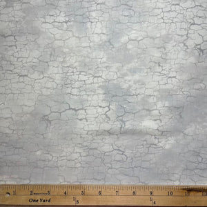 Sunshine - grey crackled paint is a great neutral fabric in greys, creams and darker grey crackles, making it an ideal quilting fabric, but also for garments, bags or home decor.