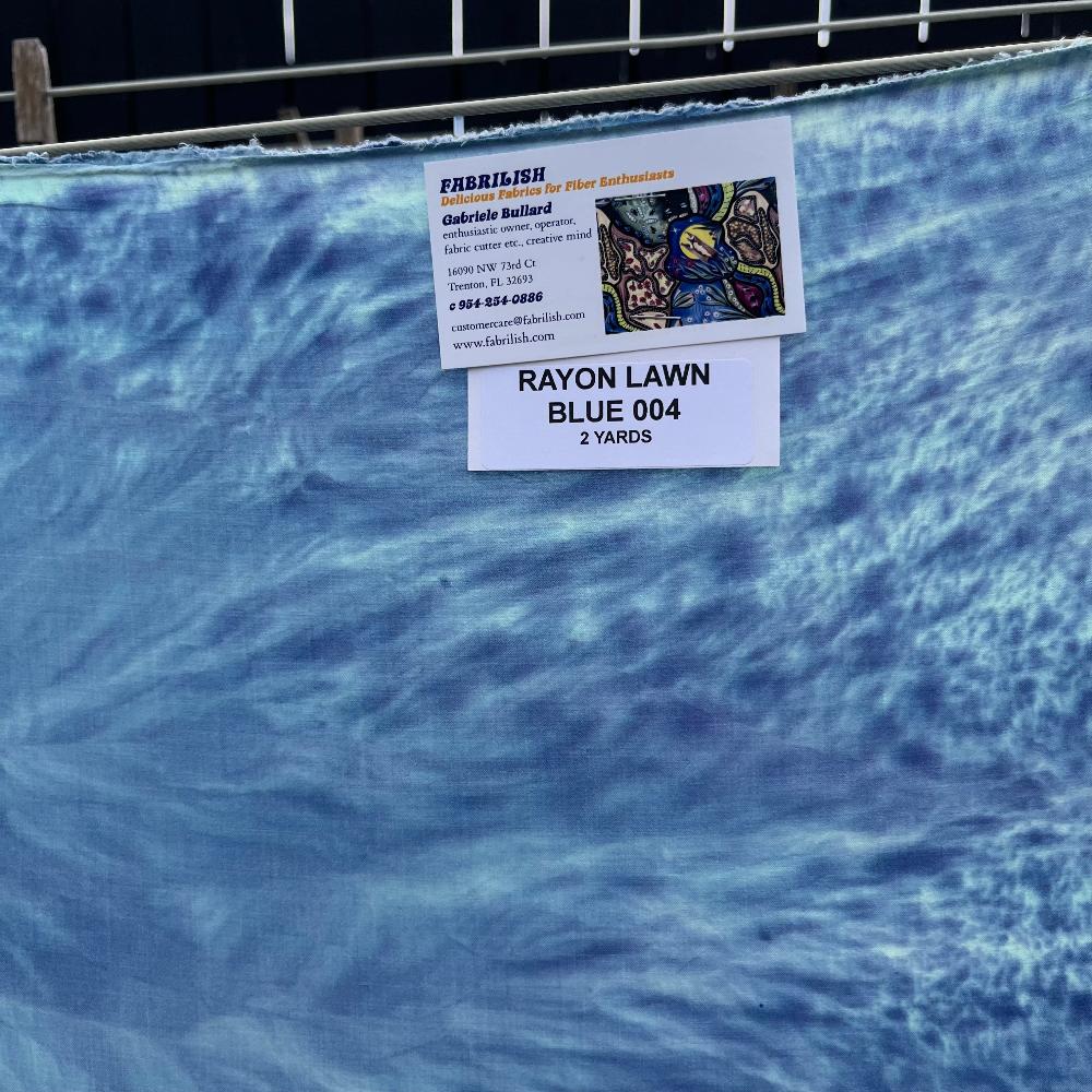 Rayon Lawn 2 yds blue 004