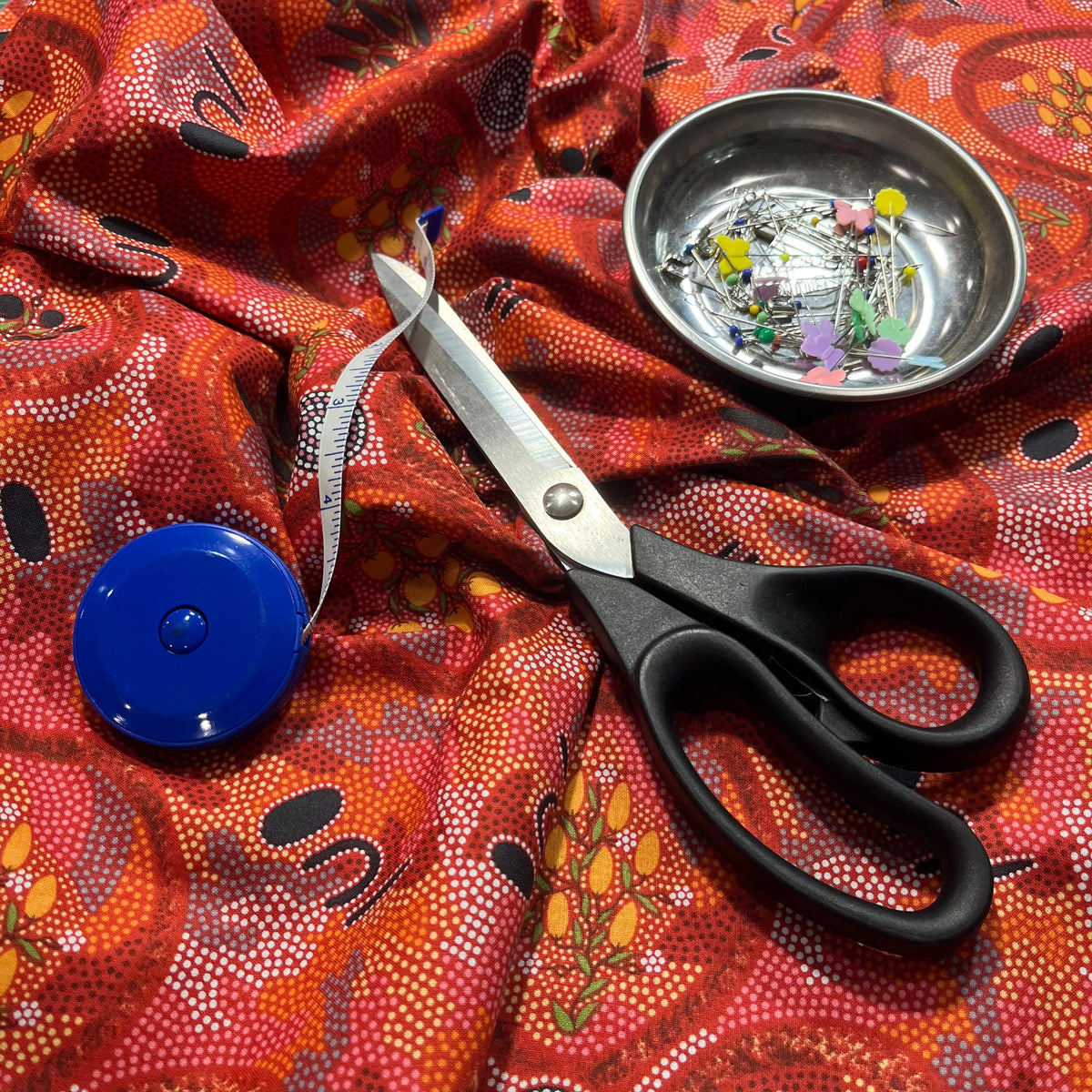 Popular Bush Tucker - brown - Australian Aboriginal fabric designed by Brenda Dixon