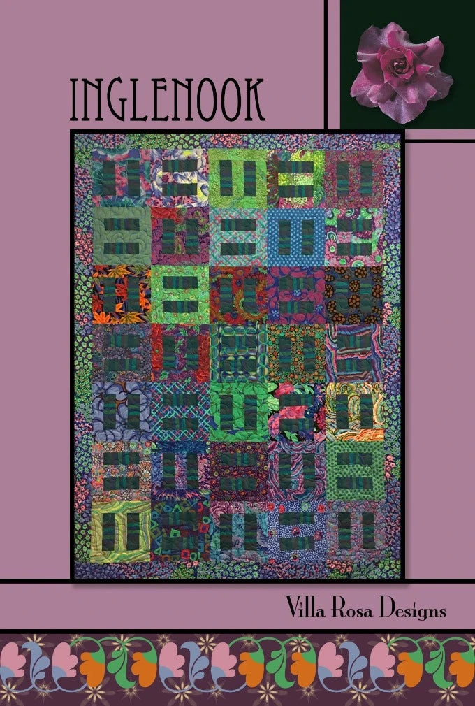 Inglenook quilt pattern uses 2.5" strips, also known as Jelly Rolls or Dreamtime Rolls to create a funky strippy quilt.
