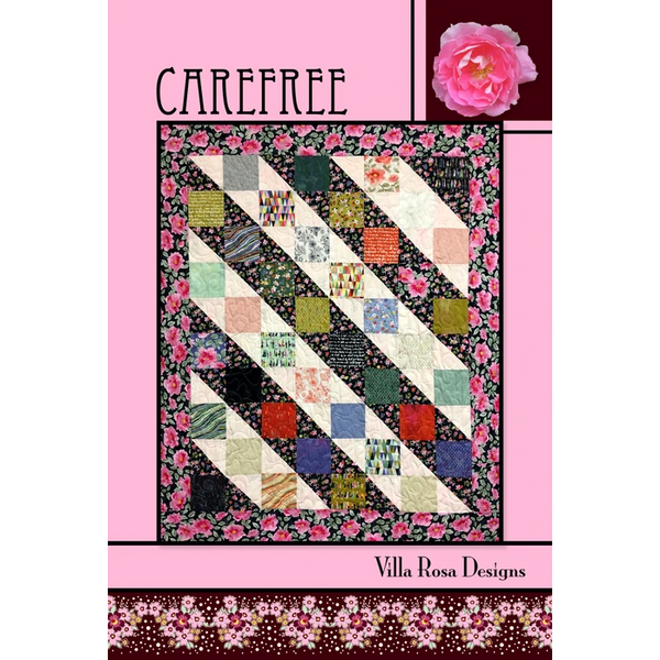 Carefree Quilt Pattern designed by Pat Fryer for Villa Rosa Designs