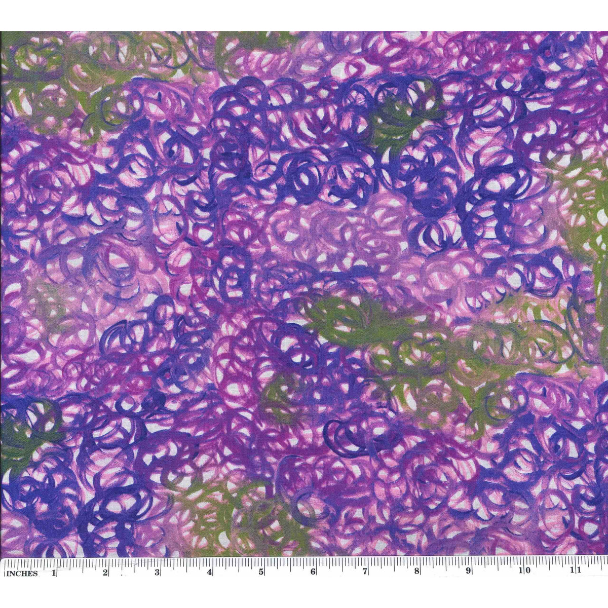 Fallen Leaves Purple Australian fabric designed by Gracie Morton