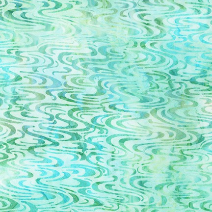 Lagoon from Artisan Batiks: Forest Glen - Hand dyed Indonesian Batik 100 % fine cotton