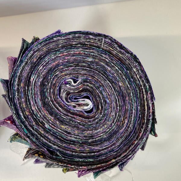 Dreamtime Roll 20 Australian Aboriginal Fabric Strips, purple