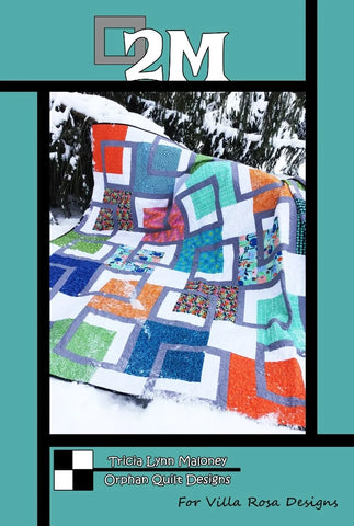 A modern design for a quilt, ideally suited for using Australian Fabrics with large prints!
