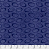 Tiny white dots arranged in ovals, on a rich purplish blue background, reminiscent of Australian aboriginal art.