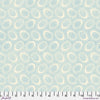 Tiny greyish blue dots arranged in ovals, on a cream colored background, reminiscent of Australian aboriginal art.