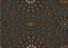  This authentic Aboriginal design captures the beauty of seed growth over multiple seasons, depicted in rich gold and orange tones on a black background. 