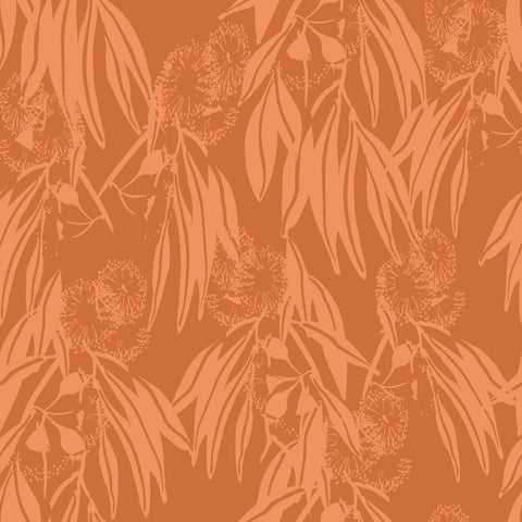 Eucalyptus in Copper, Backyard Beauties by KK Fabrics, Australia