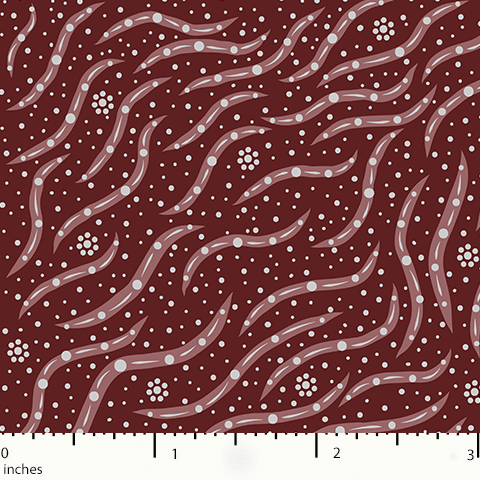 Special Buy - Bush Medicine 2 brown Australian Aboriginal cotton fabric