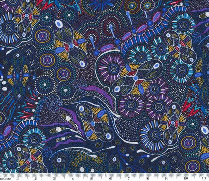 Bush Tucker after rain in NT blue by Mariyne Doolan