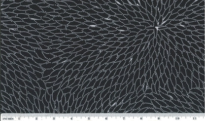 Delicate white dots arranged in leaf patterns on 100% fine Indian cotton create a soft, draping fabric that is perfect for quilting, apparel, and home decor.