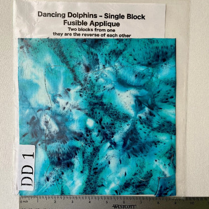 DANCING DOLPHINS FUSIBLE APPLIQUE BLOCK