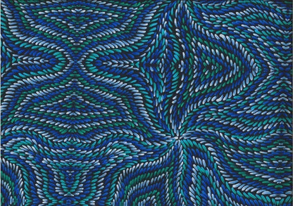 Honey Flowers blue by Tanya Price