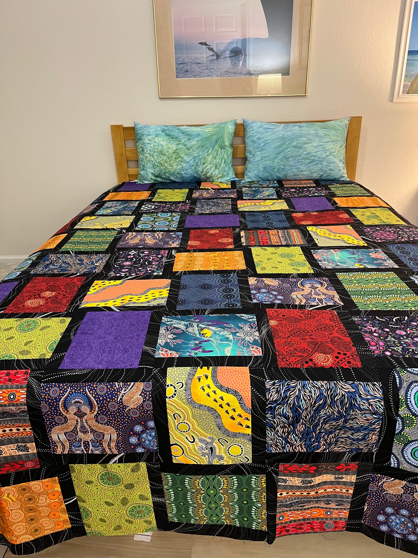 Jewels of Dandenong generous Queen quilt kit - 95"x95"
