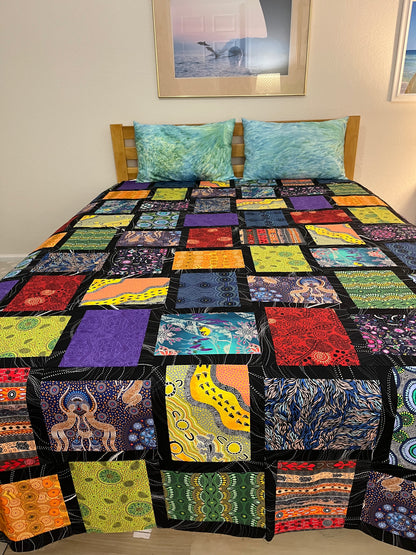 Jewels of Dandenong generous Queen quilt kit - 95"x95"