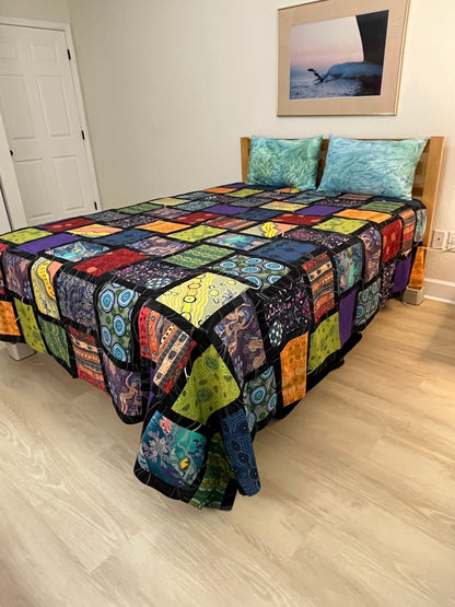 Jewels of Dandenong generous Queen quilt kit - 95"x95"