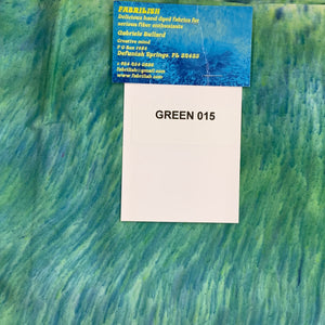 Splatter Dyed 100 % cotton fabric green 015