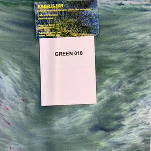 Splatter Dyed 100 % cotton fabric green 018