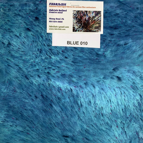 Splatter Dyed 100 % cotton fabric blue 010