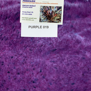 Hand Dyed 100 % cotton fabric purple 019