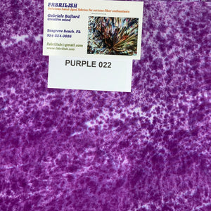 Hand Dyed 100 % cotton fabric purple 022