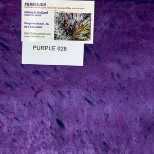 Hand Dyed 100 % cotton fabric purple 028