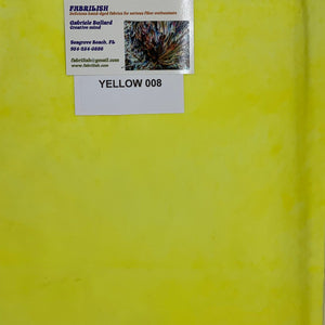 Hand Dyed 100 % cotton fabric yellow 008