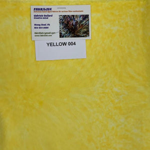 Hand Dyed 100 % cotton fabric yellow 004