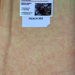 Hand Dyed 100 % cotton fabric peach 002