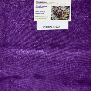 Hand Dyed 100 % cotton fabric purple 034