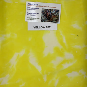 Hand Dyed 100 % cotton fabric yellow 032