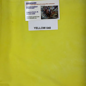 Hand Dyed 100 % cotton fabric yellow 040