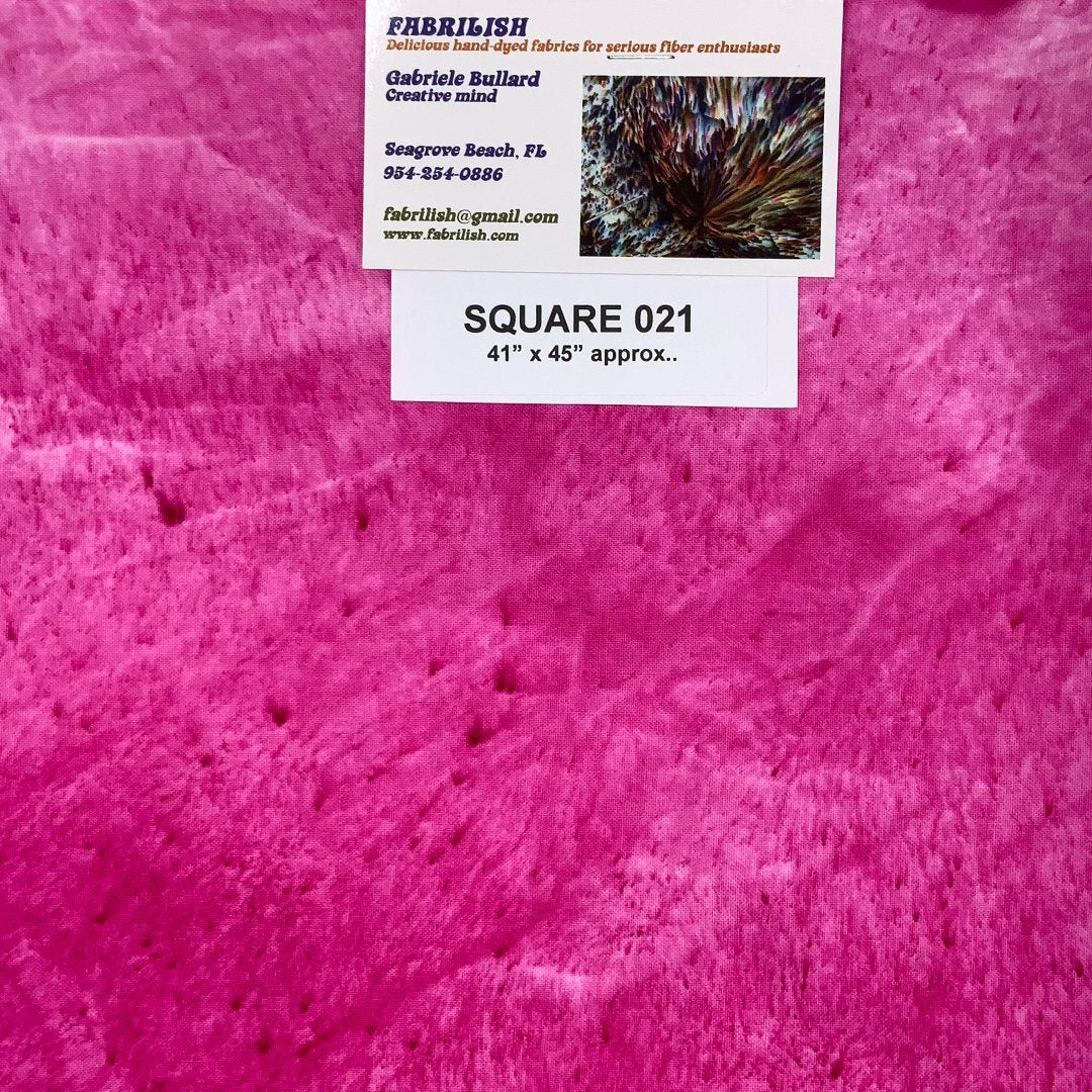 Hand Dyed 100 % cotton fabric square 021