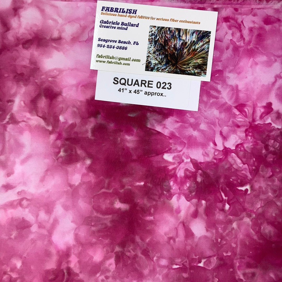 Hand Dyed 100 % cotton fabric square 023