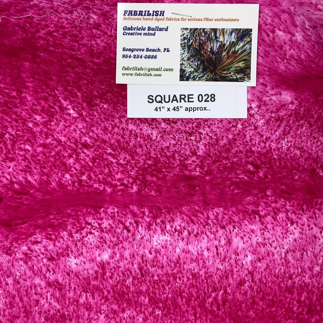Hand Dyed 100 % cotton fabric square 028