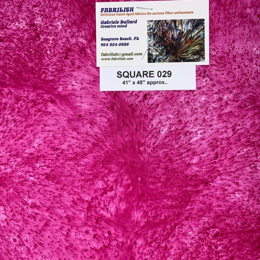 Hand Dyed 100 % cotton fabric square 029