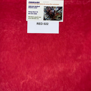 Hand Dyed 100 % cotton fabric red 022