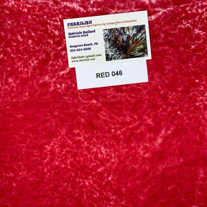 Hand Dyed 100 % cotton fabric red 046