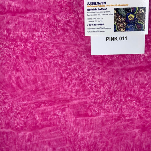 Hand Dyed 100 % cotton fabric pink 011