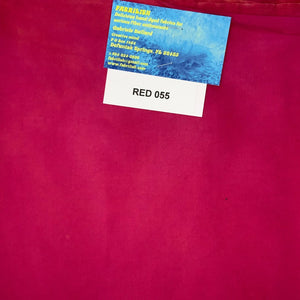 Hand Dyed 100 % cotton fabric red 055